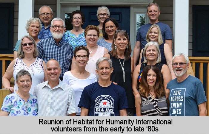 Reunion of Habitat for Humanity International volunteers from the early to late '80's