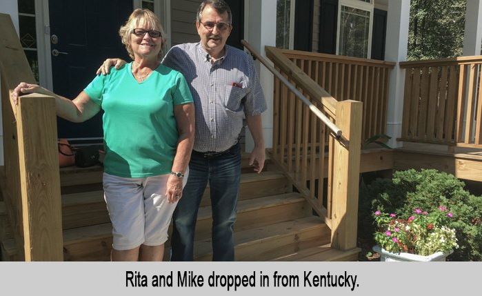 Rita and Mike dropped in from Kentucky.