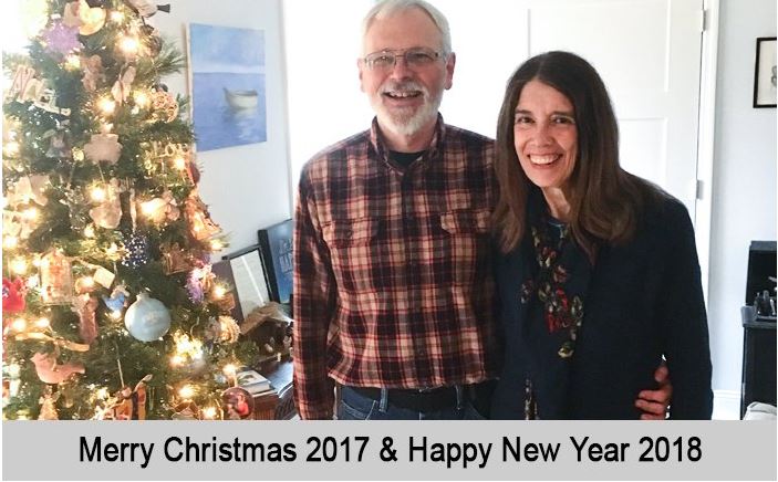 Wallace and Nancy wish you a Merry Christmas 2017 and a Happy New Year, 2018