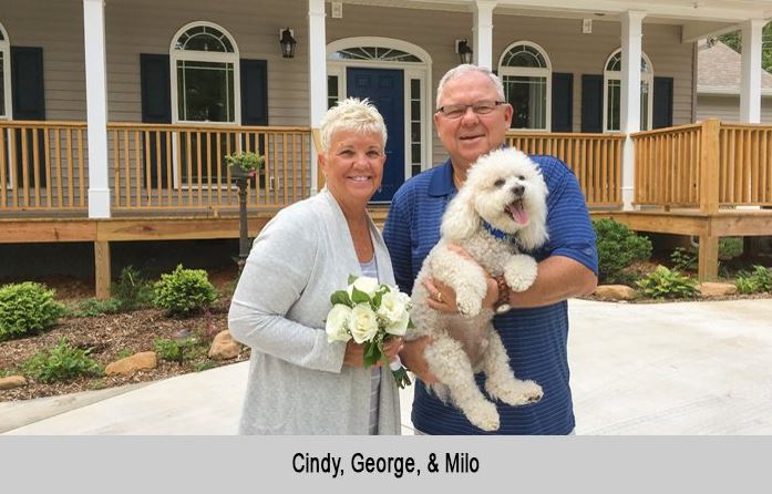 Cindy, George, and Milo from Florida