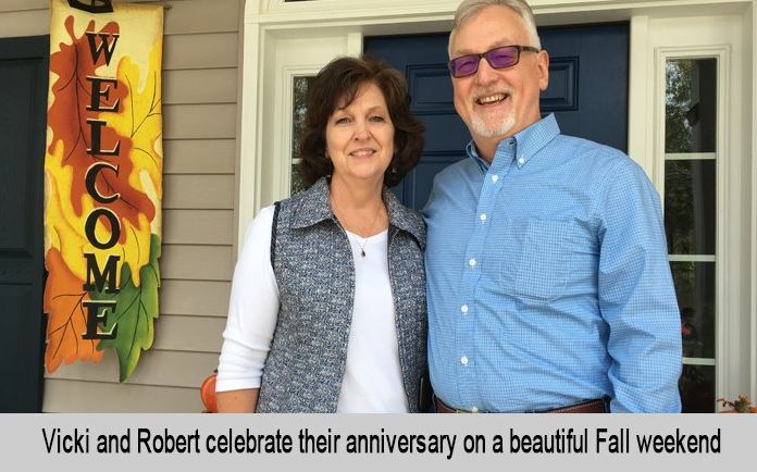 Vicki and Robert celebrate their anniversary on a beautiful Fall weekend.