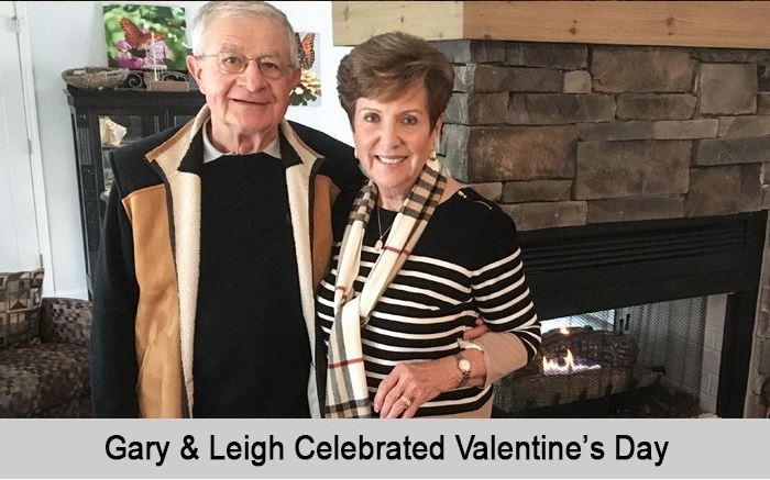 Gary and Leigh celebrated Valentine's Day.