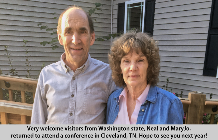 Neal and MaryJo visit St Francis Cottage