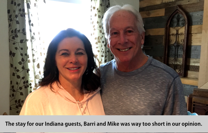 The stay for our Indian guests, Barri and Mike, was way too short, in our opinion.